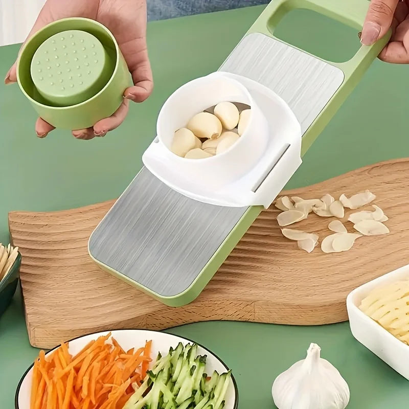 set Multifunctional Vegetable Slicer and Grater Set - Interchangeable Blades Manual Kitchen Tool Kit - for Potatoes