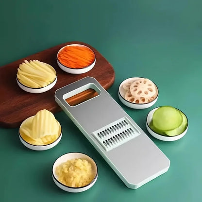 set Multifunctional Vegetable Slicer and Grater Set - Interchangeable Blades Manual Kitchen Tool Kit - for Potatoes